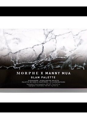 Morphe Glam Palette in Black and White Marble